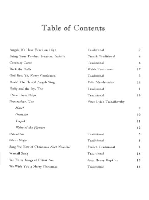 18 Traditional Christmas Solos - Flute, Oboe, or Violin and Piano - arranged by Daniel Kelley - edited by Florence Titmus - Last Resort Music - Image 2