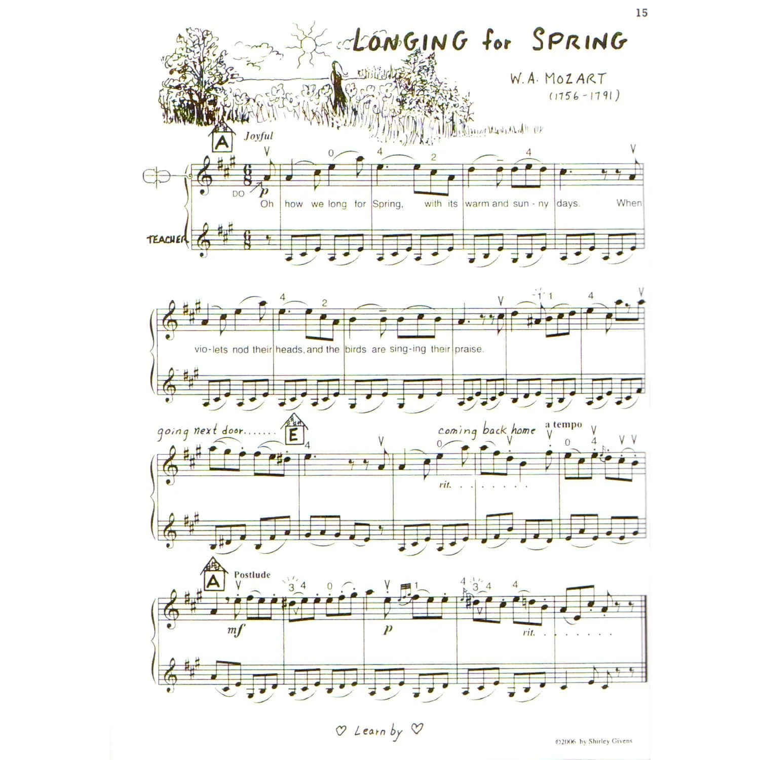 Givens, Shirley - Adventures in Violinland Legacy Series, Book L1: "Songs for all Seasons" - Arioso Press Publication - Image 3