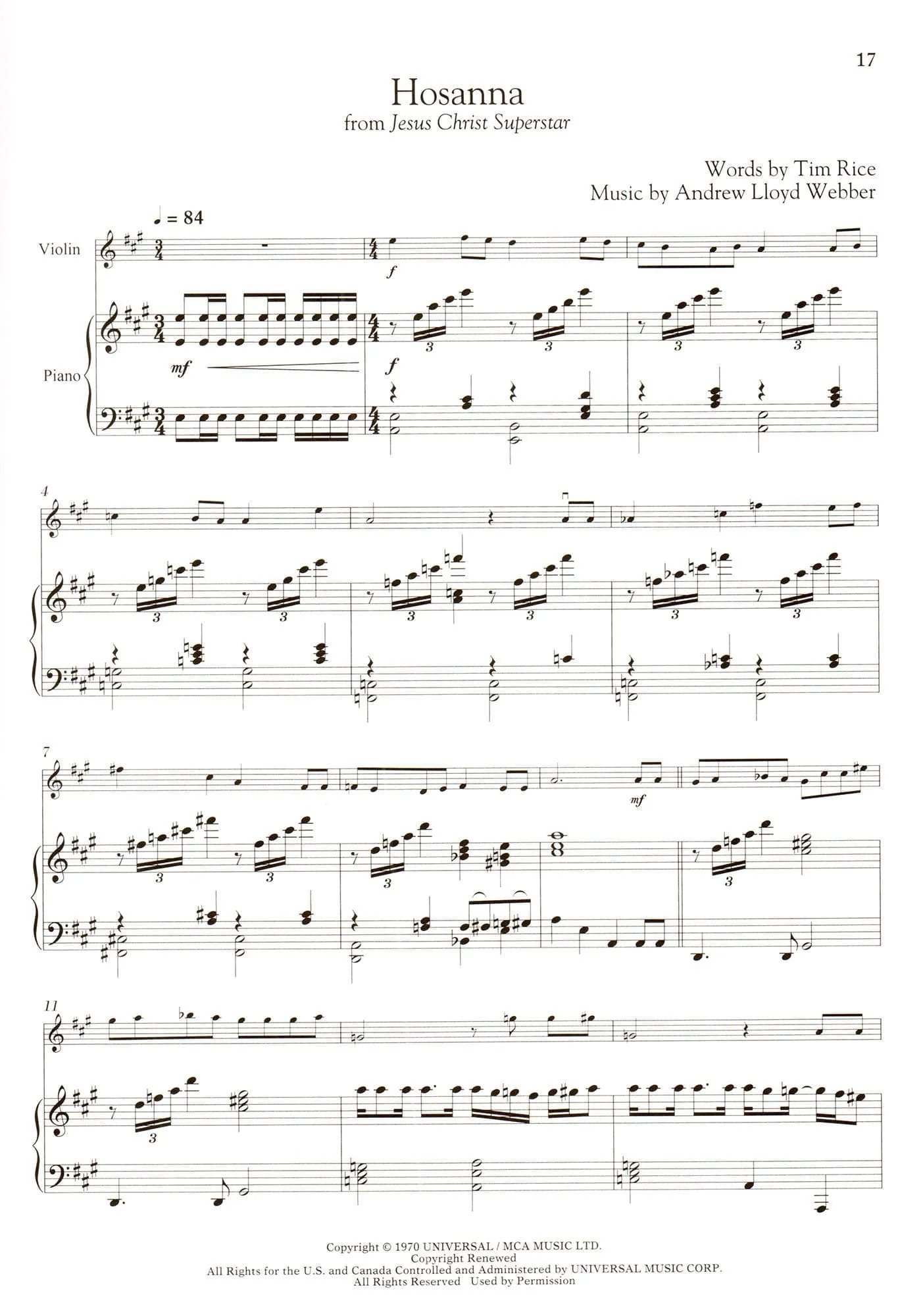 Andrew Lloyd Webber for Classical Players - Violin and Piano - with Online Audio Accompaniment/Sheet Music - Hal Leonard - Image 3