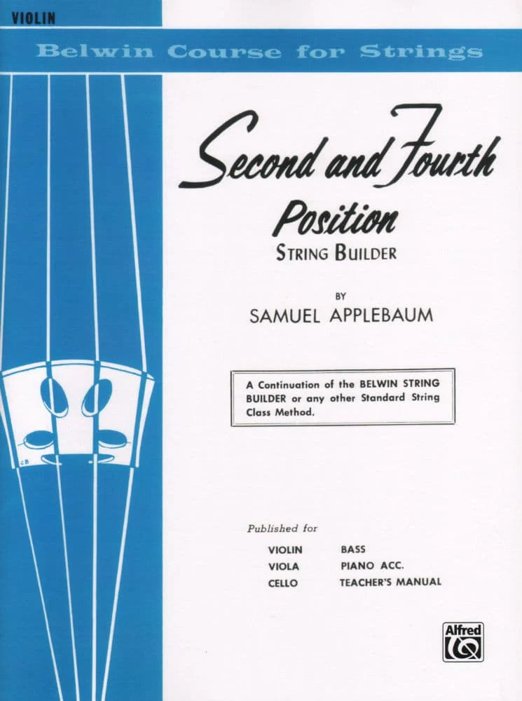 Applebaum, Samuel -2nd and 4th Position String Builder for Violin - Belwin/Mills Publication