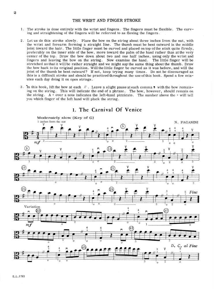 Applebaum, Samuel - Building Technique With Beautiful Music Volume 2 for Viola - Belwin/Mills Publication - Image 2