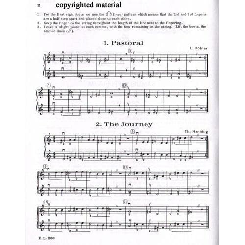 Applebaum, Samuel - Duets For Strings - Book 1 for Violin - Belwin/Mills Publication - Image 2