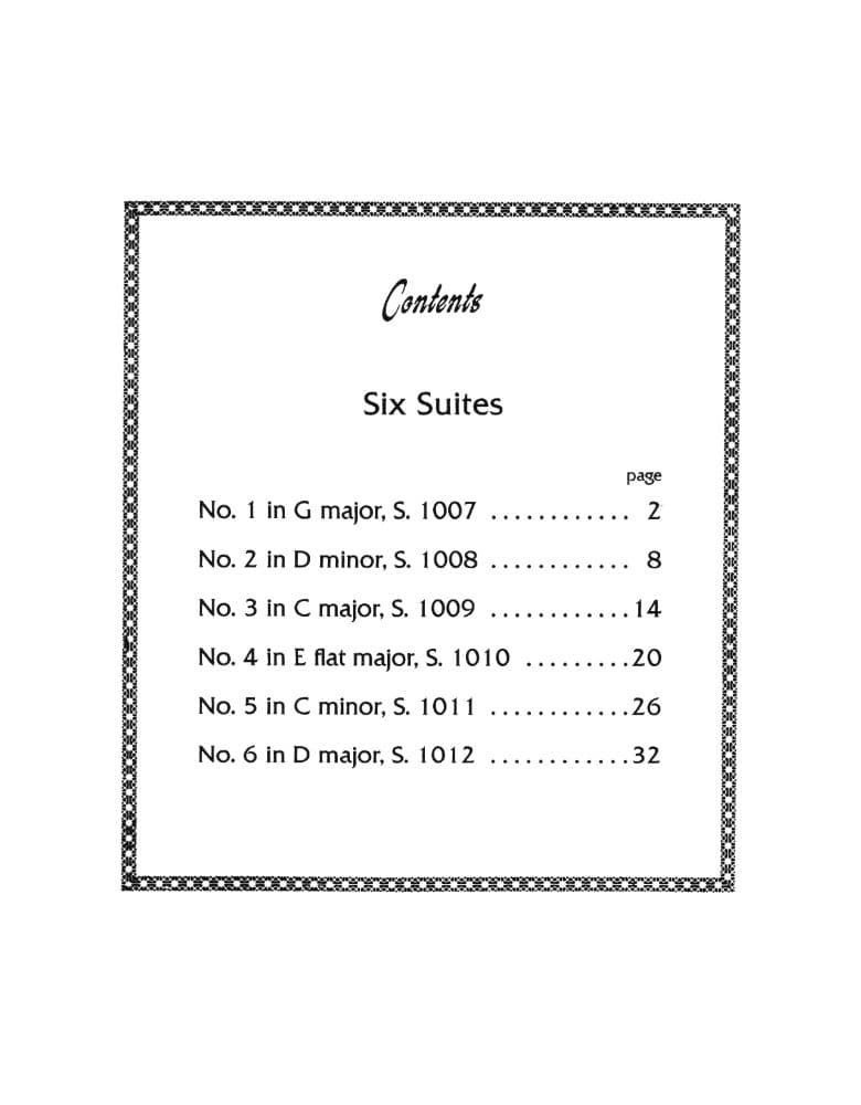 Bach, JS - 6 Cello Suites BWV 1007 for Cello - Arranged by Fournier - International Edition - Image 2