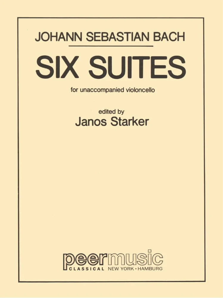Bach, JS - 6 Cello Suites, BWV 1007-1012 - Edited by Janos Starker - Peer Edition