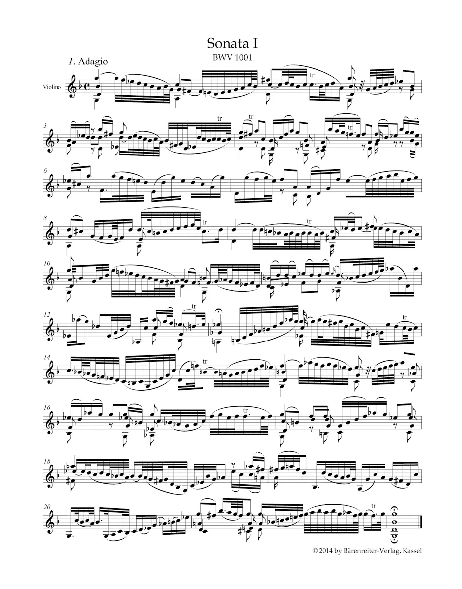 Bach, J.S. - 6 Sonatas and Partitas for Solo Violin, BWV 1001-1006 - Edited by Wollny - Image 2