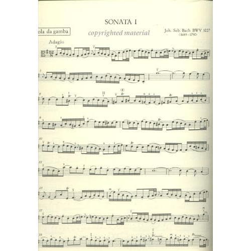 Bach, JS - 3 Viola Da Gamba Sonatas BWV 1027 1029 for Cello and Piano - Arranged by Forbes - Peters Edition - Image 3