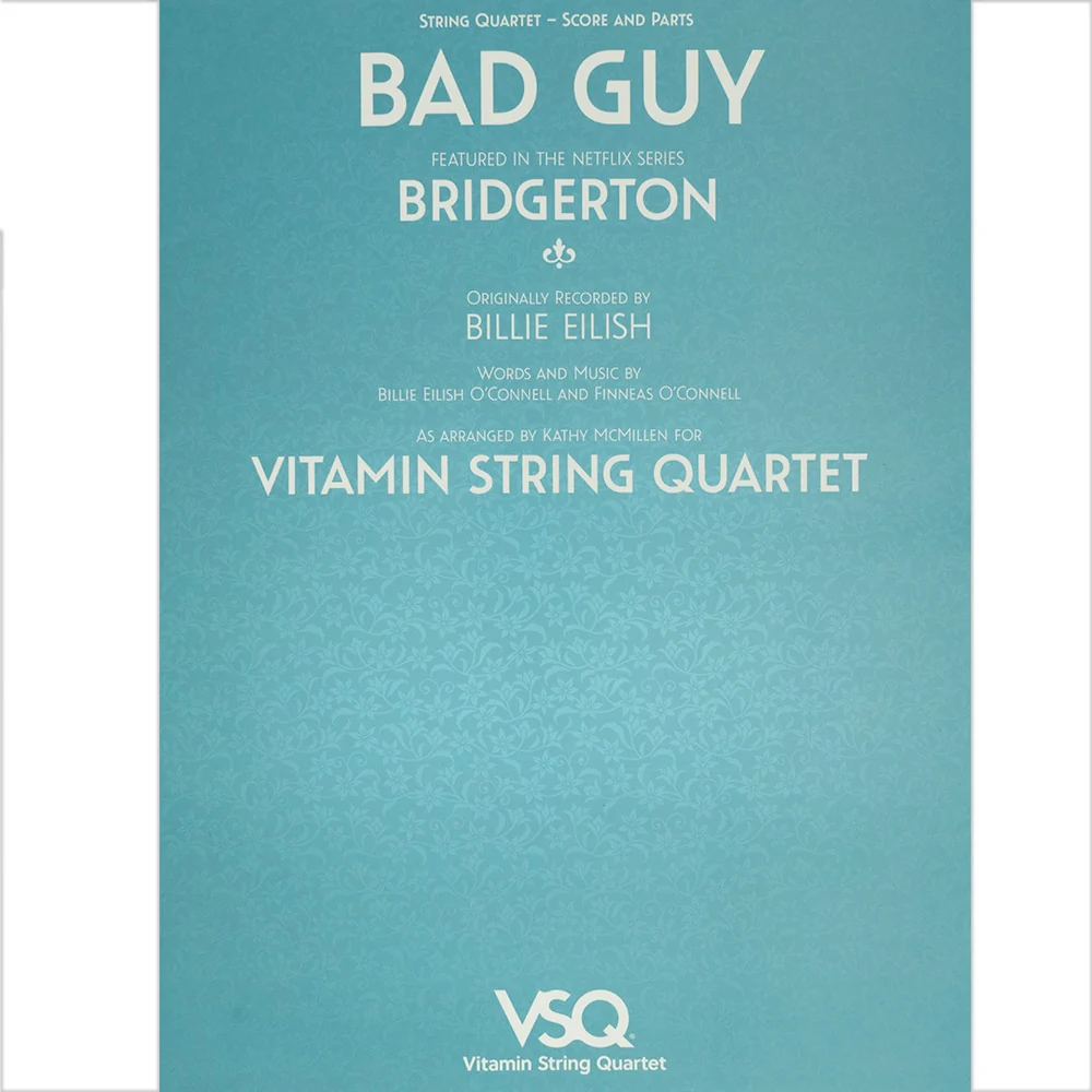 Bad Guy - featured in the Netlix Series Bridgerton - for String Quartet - Softcover