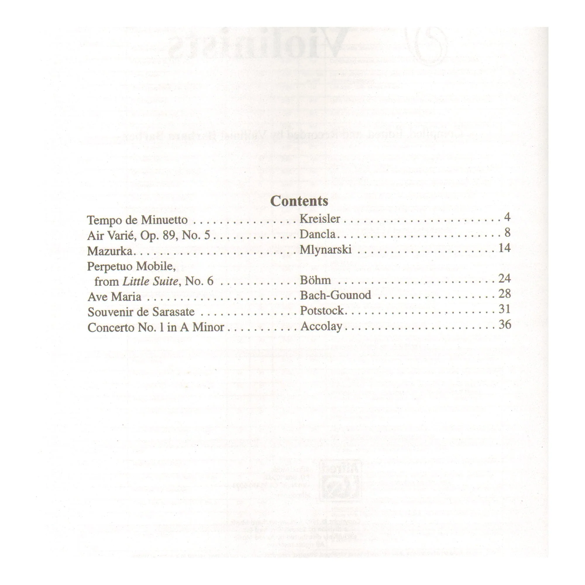 Solos for Young Violinists Volume 3 for Violin and Piano by Barbara Barber - Summy-Birchard Publication - Image 2