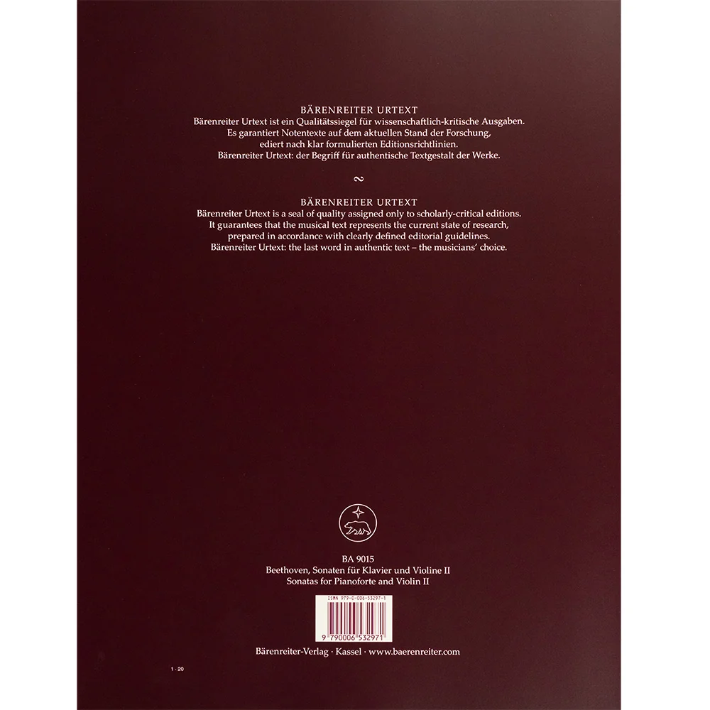 Beethoven, Ludwig van - Sonatas for Pianoforte and Violin - Volume I and Volume II - Image 6