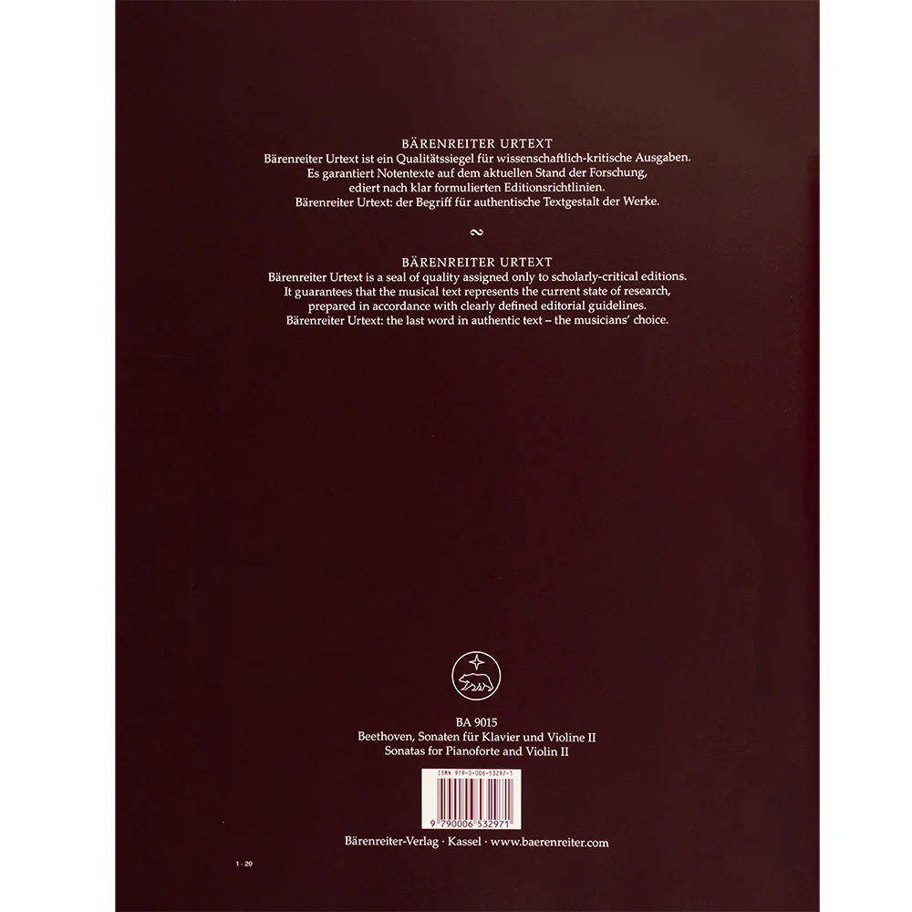 Beethoven, Ludwig van - Sonatas for Pianoforte and Violin - Volume I and Volume II - Image 8
