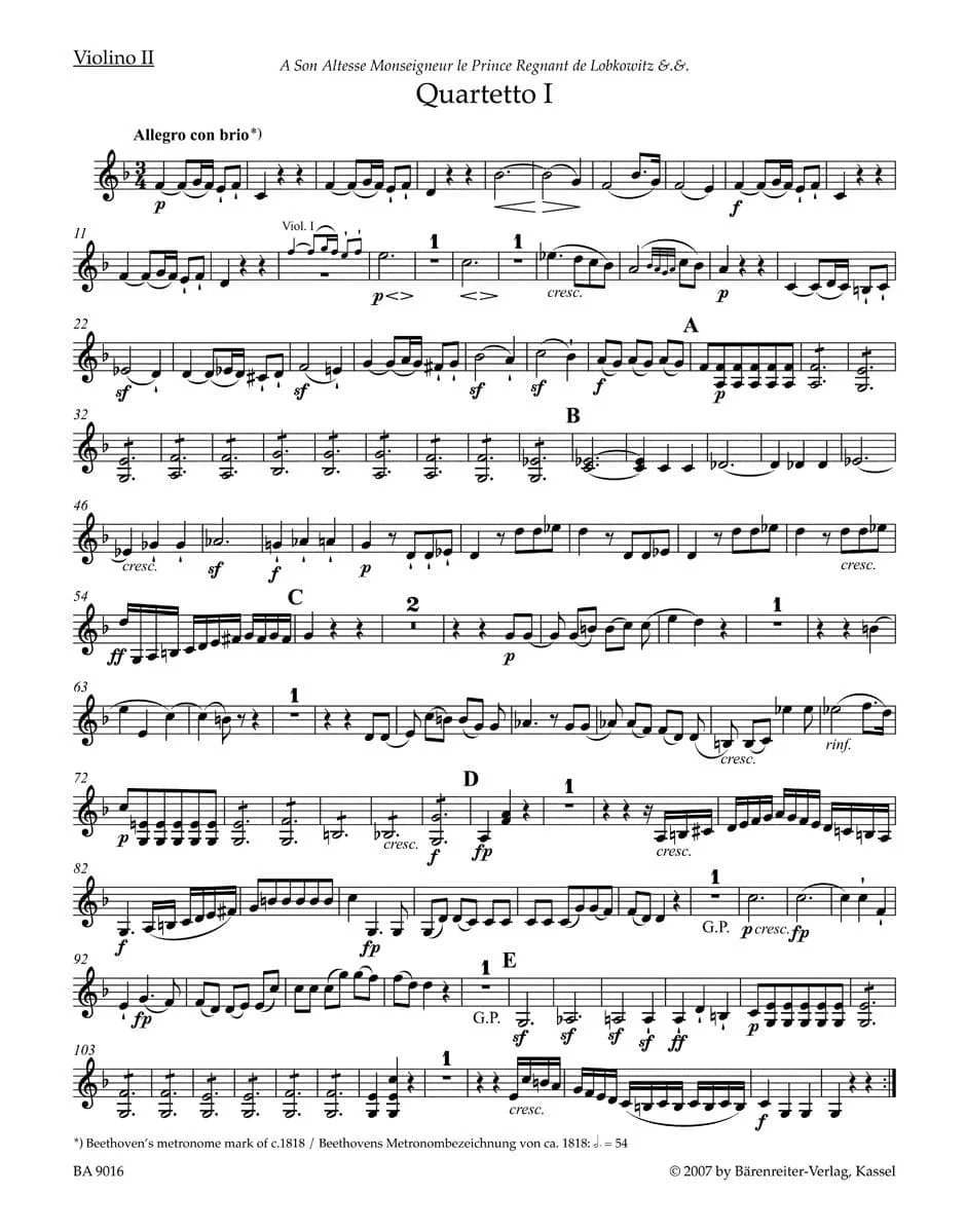Beethoven, Ludwig - 6 String Quartets Op 18 - Image 4