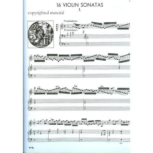 Biber, Heinrich Ignaz Franz von - 16 Violin Sonatas, C 90-105 ("Rosary Sonatas") - Violin and Piano - Kalmus Publication - Image 3