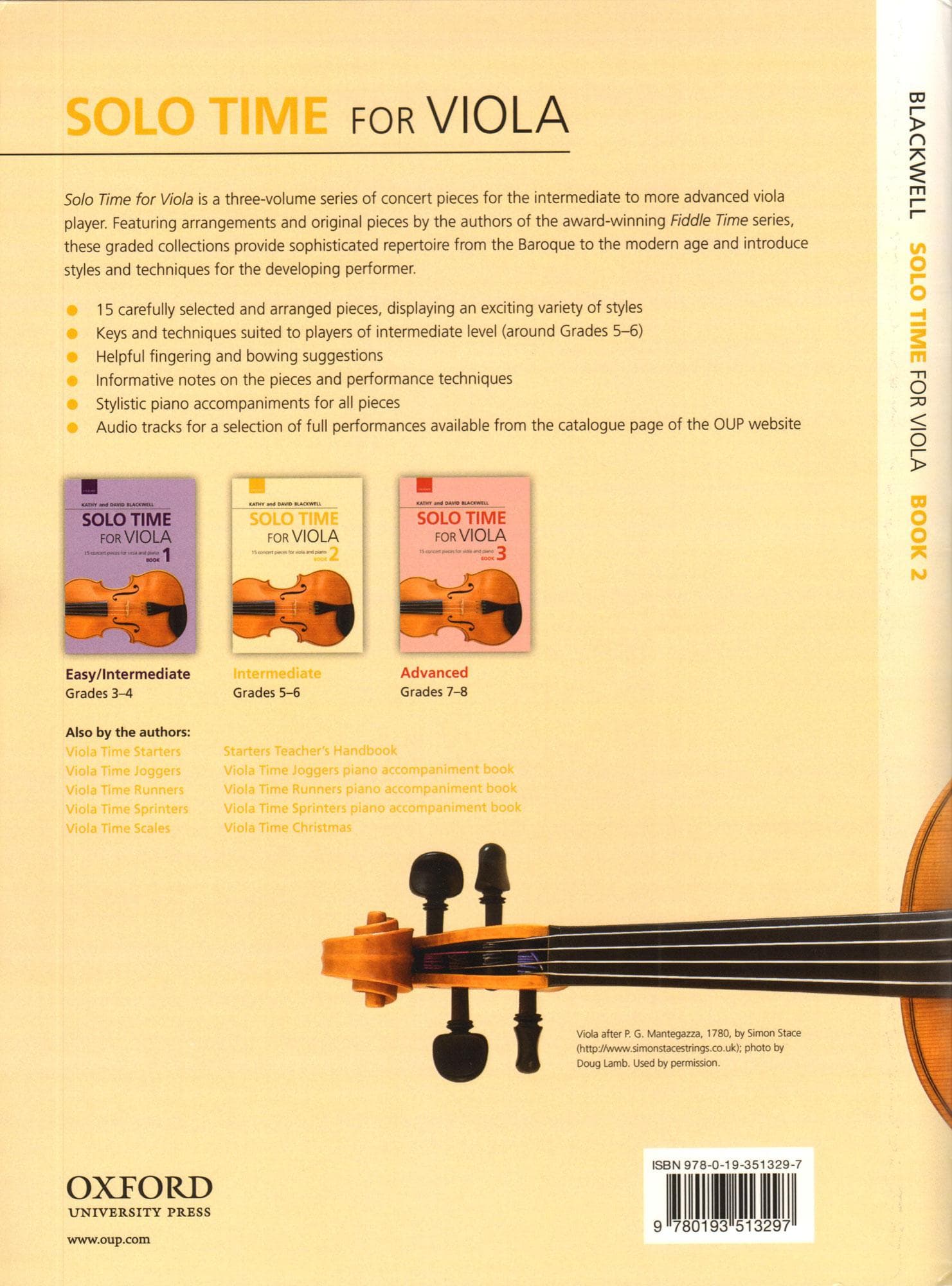 Solo Time for Viola - by Kathy and David Blackwell - Book 2 - for Viola and Piano - Oxford University Press - Image 6