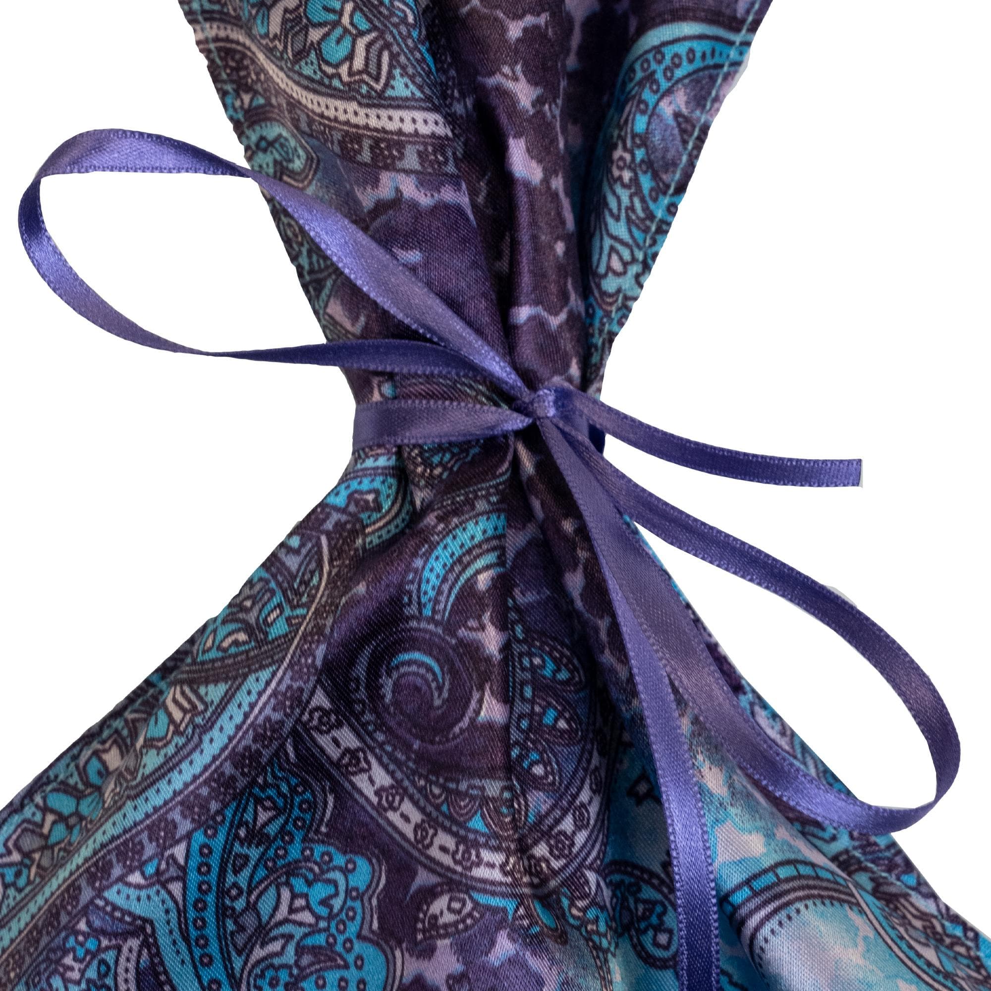 Carmen Bruna Viola Silk Bag - Image 11
