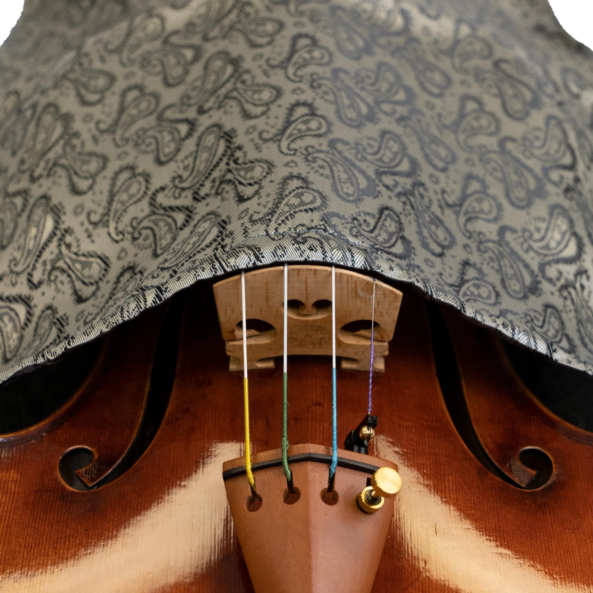 Carmen Bruna Viola Silk Bag - Image 22