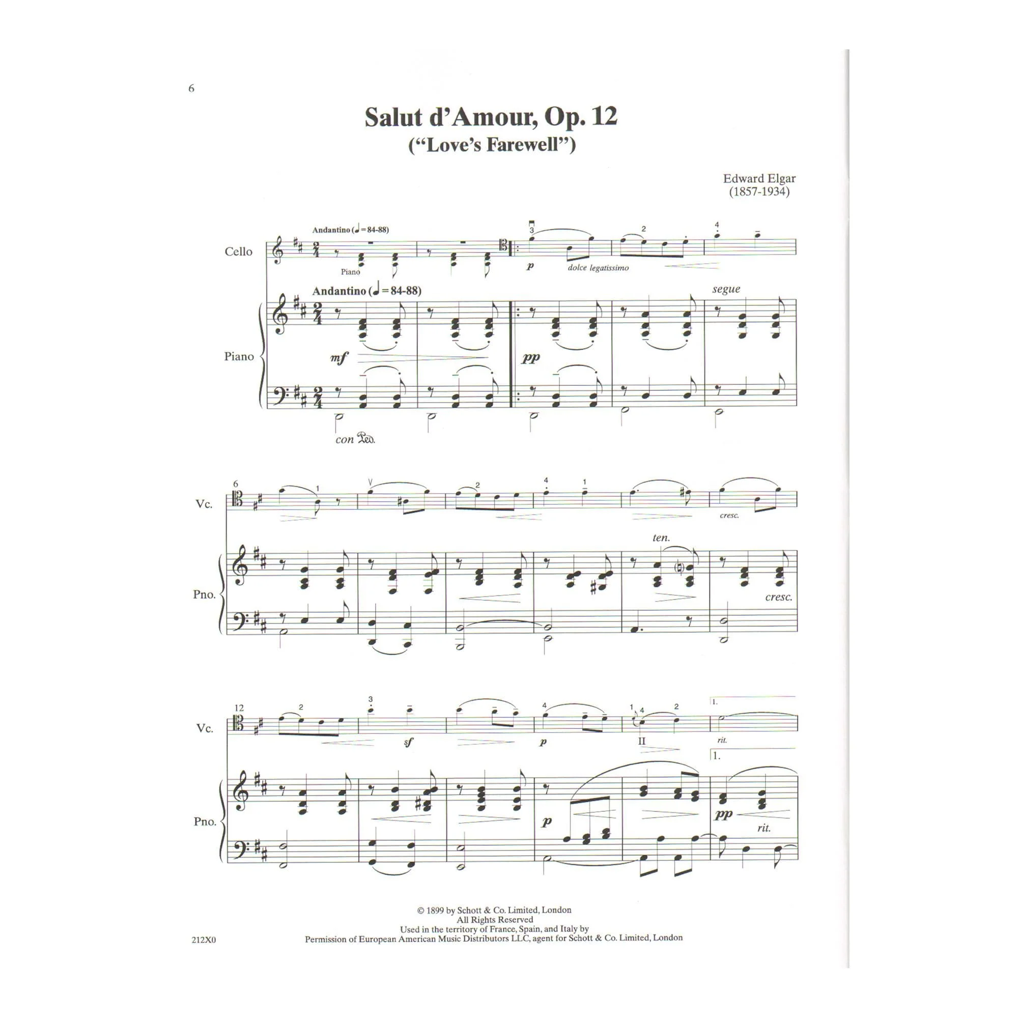 Solos for Young Cellists: Volume 5 - for Cello and Piano - by Carey Cheney - Image 3