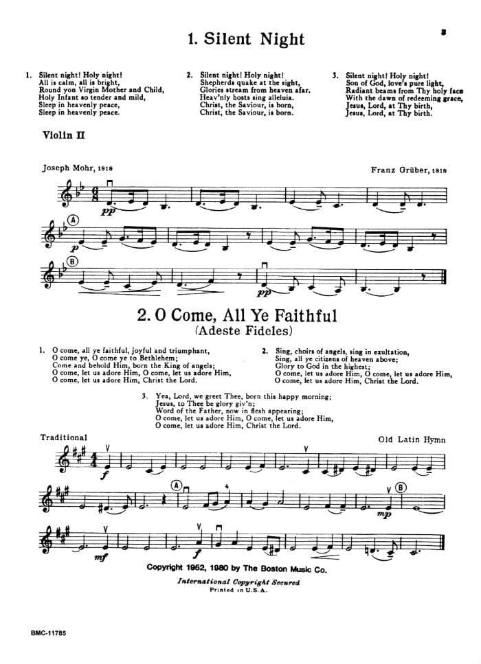 Clarke-25 Christmas Carols Violin 2 - Image 3