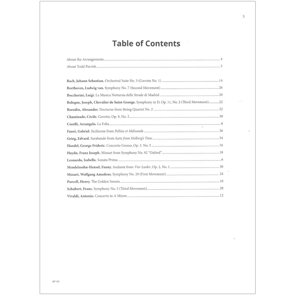 Compatible String Ensembles: Classical Trios - Double Bass - Todd Parrish - Carl Fischer - Image 2