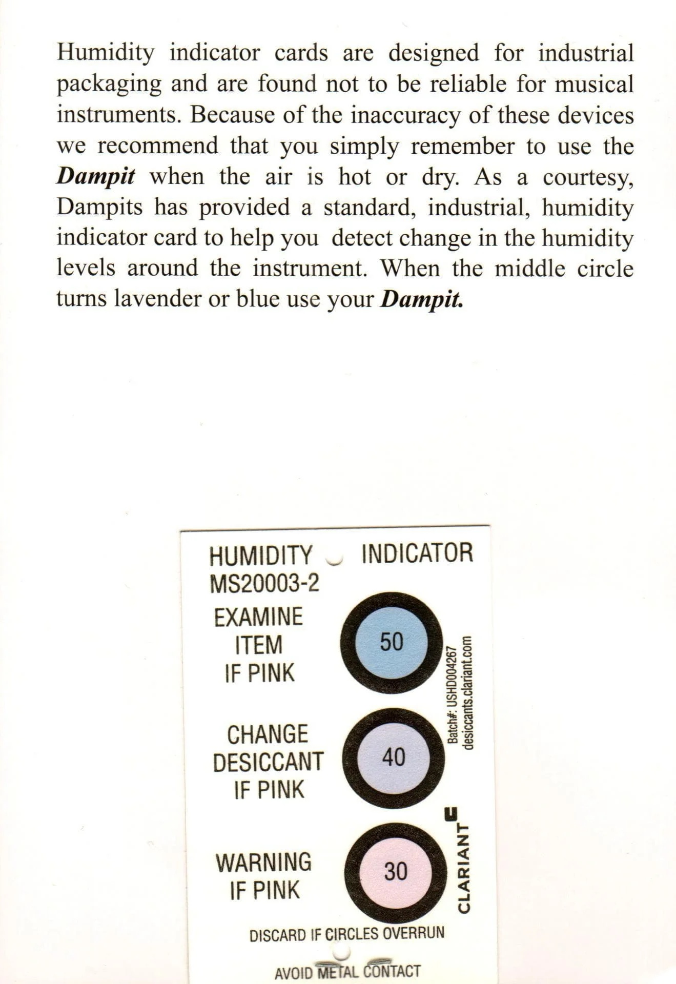 Dampit Bass Humidifier - Image 2