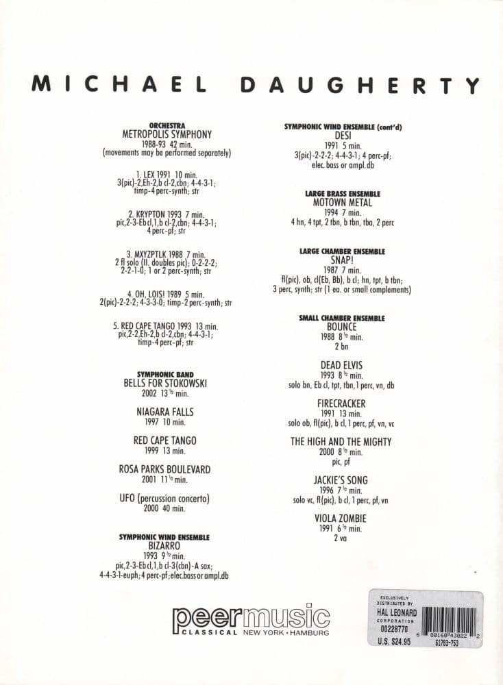 Daugherty, Michael - Viola Zombie - Two Violas - Score and Parts - Peermusic Edition - Image 4