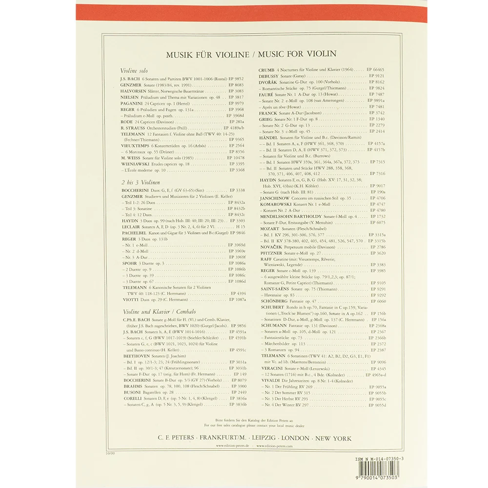 Debussy, Claude - Sonata in G Minor for Violin and Piano - edited by György Garay - Edition Peters URTEXT - Image 3