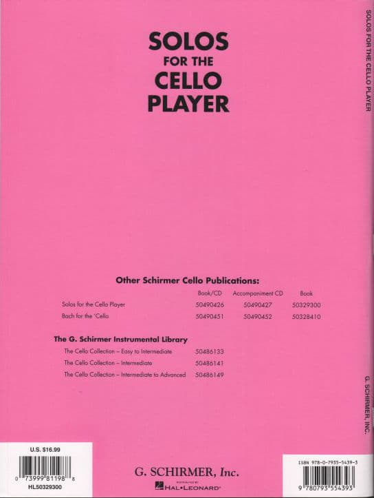 Deri, Otto - Solos for the Cello Player - Cello and Piano - Schirmer Edition - Image 4
