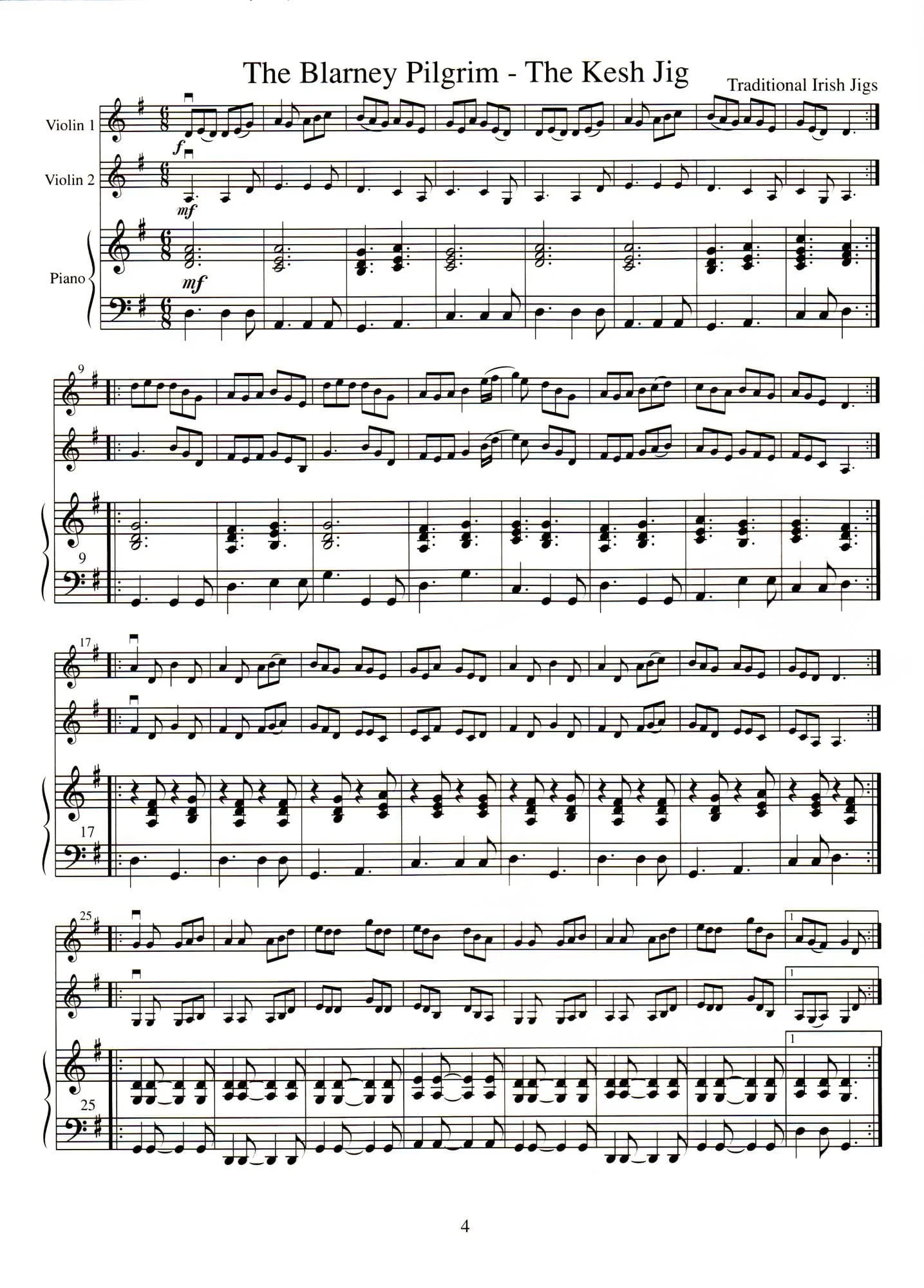 Duncan - Celtic Fiddle Tunes for Solo and Ensemble - 1 or 2 Violins with Piano Accompaniment - Mel Bay Publications - Image 5