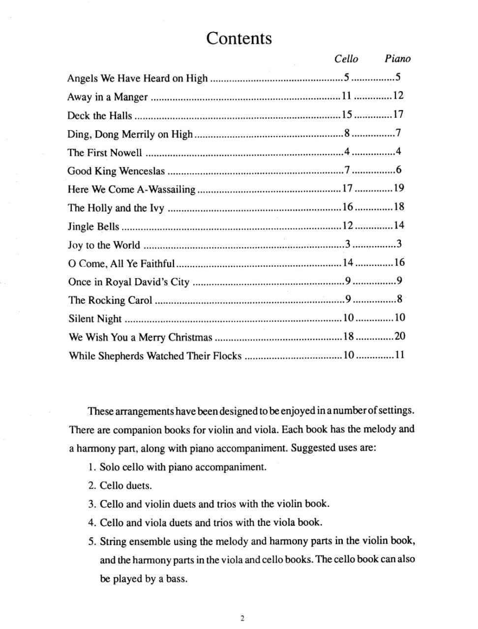 Duncan, Craig - Christmas Solos for Beginning Cello, Level 1 - Cello and Piano - Mel Bay Publications - Image 2