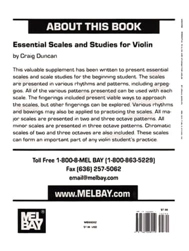 Duncan, Craig - Essential Scales and Studies for Violin - Violin Solo - Mel Bay Publications - Image 5