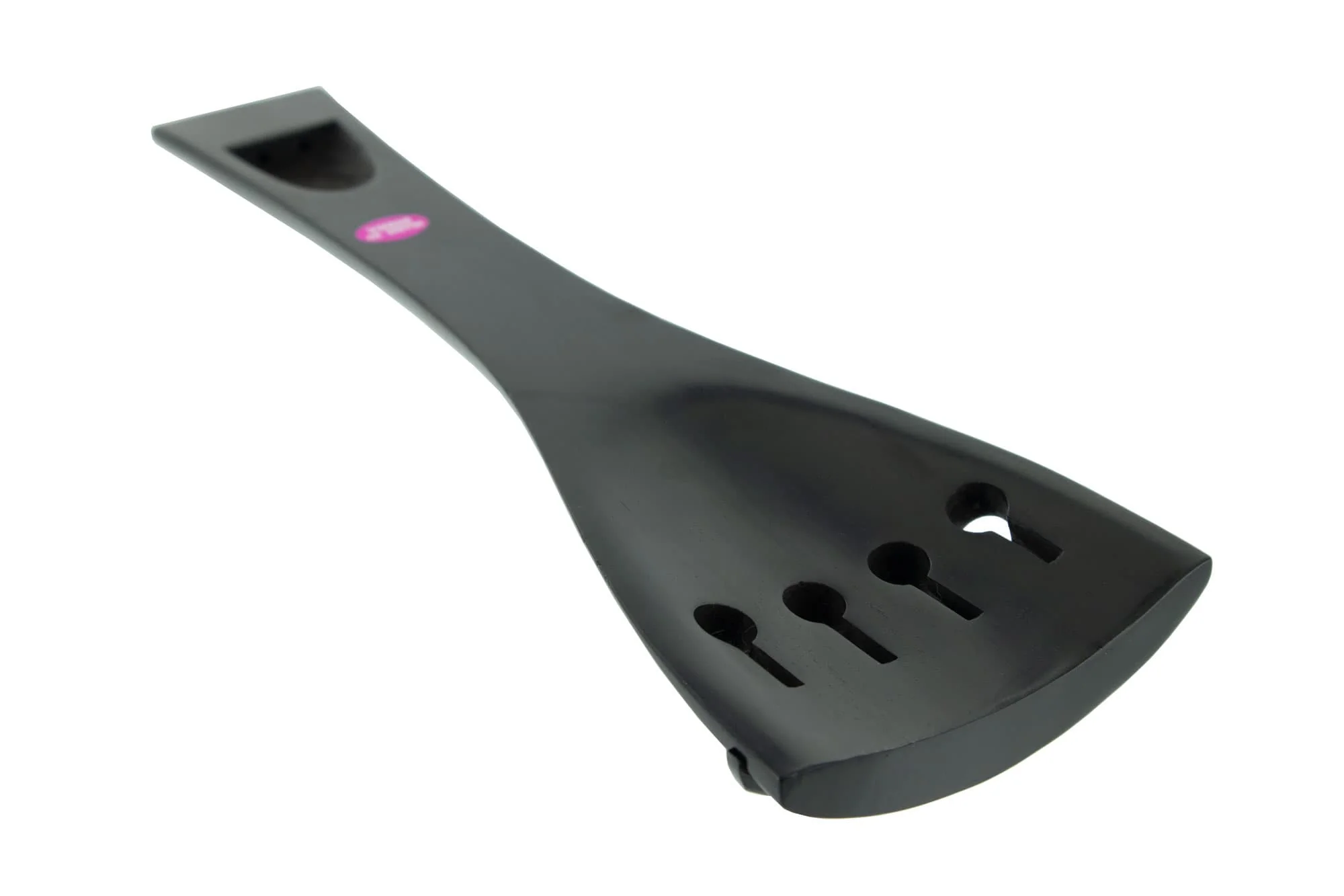 Ebony Double Bass Tailpiece with Vertical (hidden) Tailgut Holes – 3/4 Size - Image 2