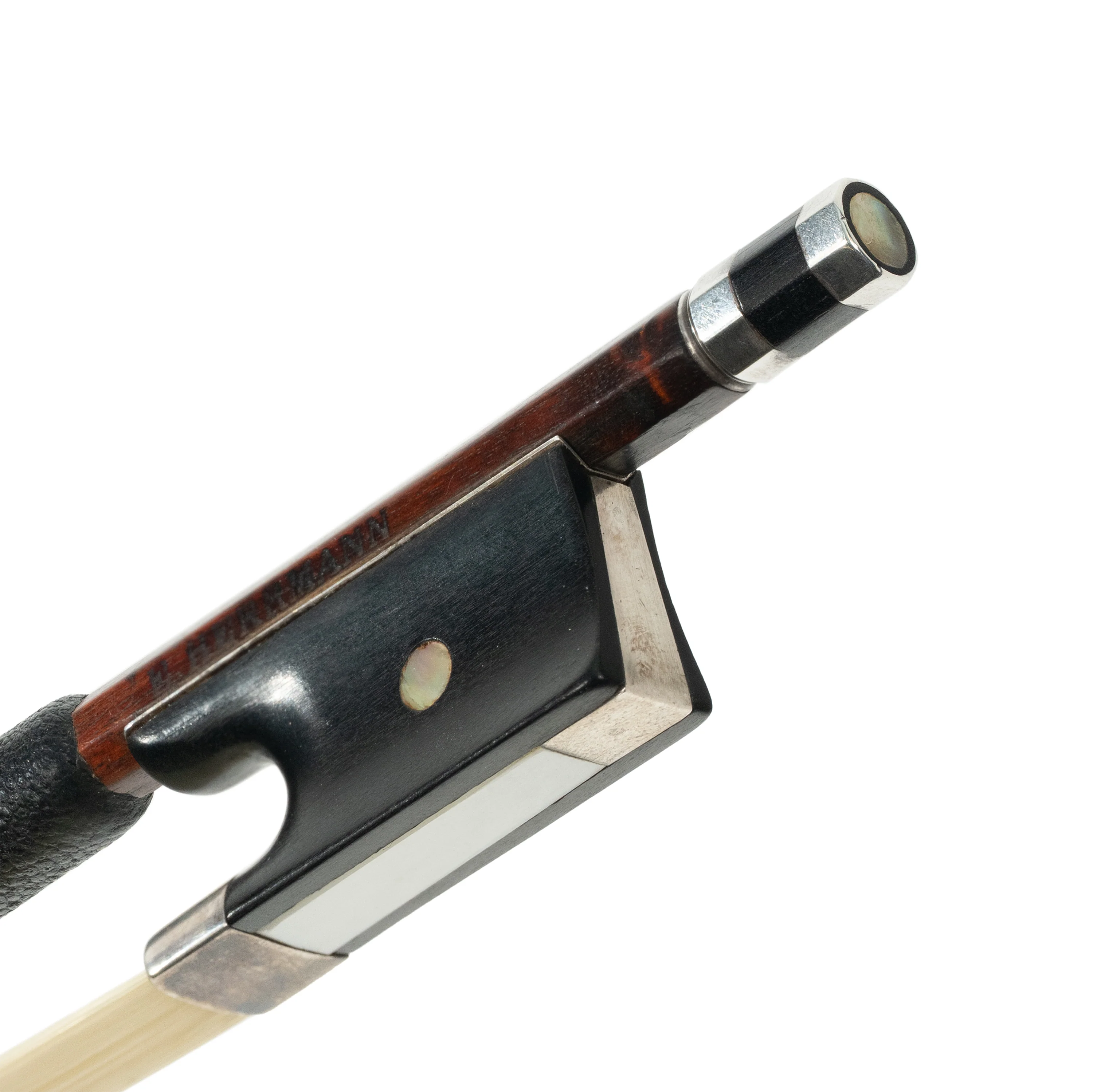 Edwin Otto Herrmann Violin Bow, Schönlind, c.1930, Ebony/Silver - Image 2