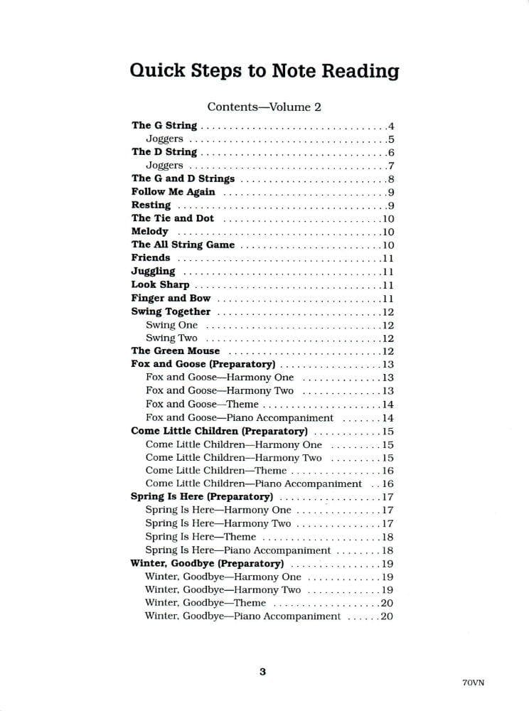 Fink/Müller/Rusch - Quick Steps To Note Reading, Book 2 - Violin - Neil A Kjos Music Co - Image 2