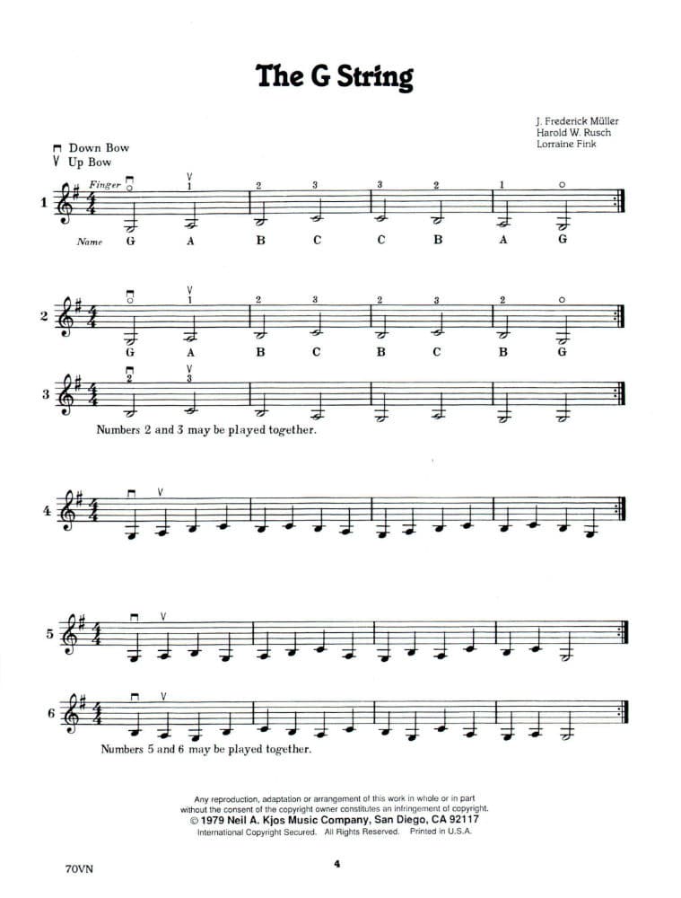 Fink/Müller/Rusch - Quick Steps To Note Reading, Book 2 - Violin - Neil A Kjos Music Co - Image 3