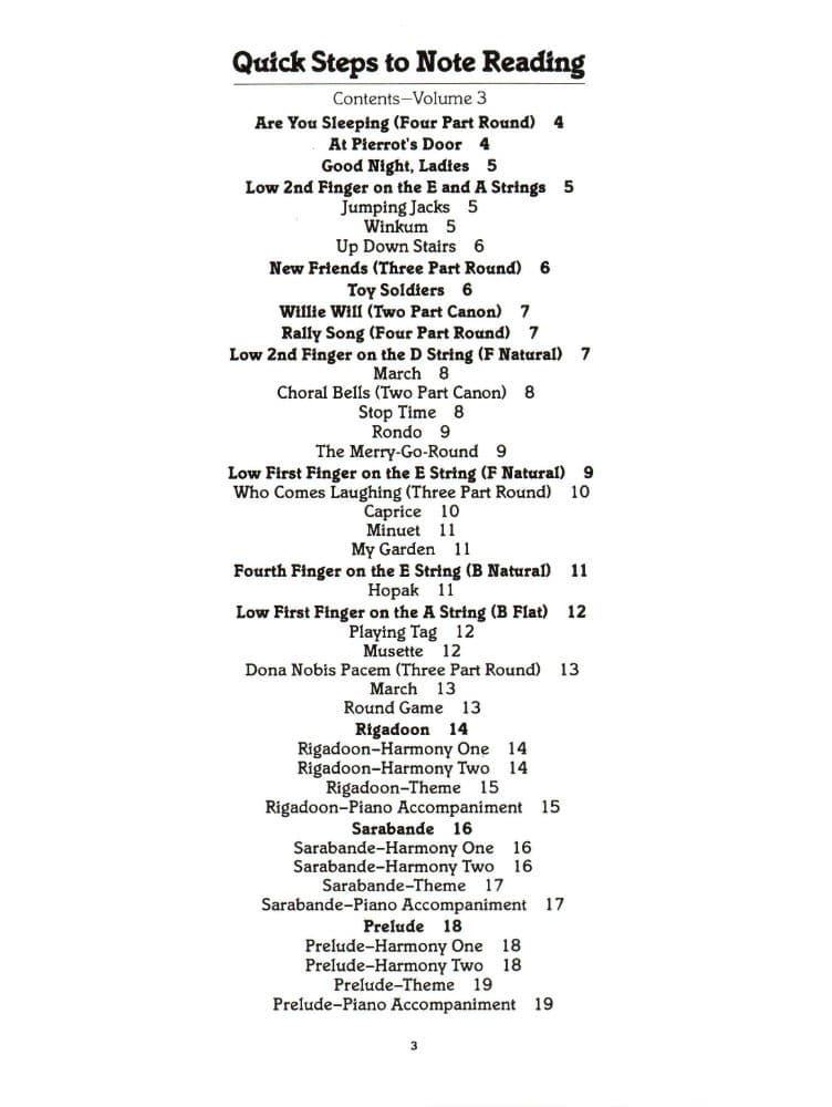 Fink/Müller/Rusch - Quick Steps To Note Reading, Book 3 - Violin - Neil A Kjos Music Co - Image 2