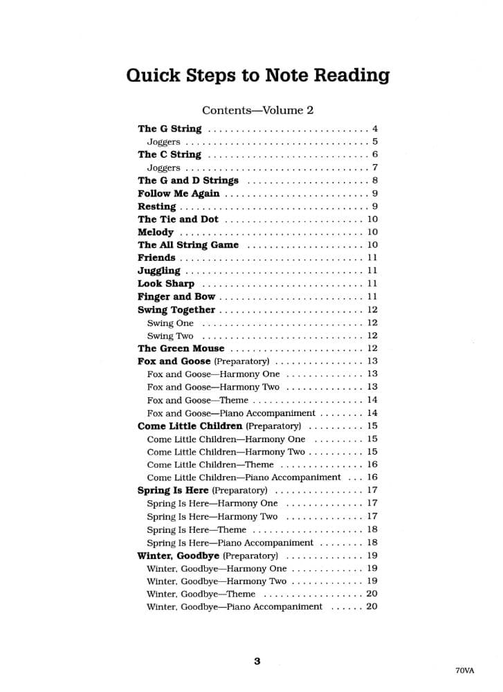 Fink/Müller/Rusch/Spinosa - Quick Steps to Note Reading, Book 2 - Viola - Neil A Kjos Music Co - Image 2