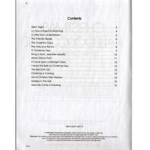 Frost, Robert S - Christmas Kaleidoscope, Book 2 - Violin - Neil A Kjos Music Co - Image 2