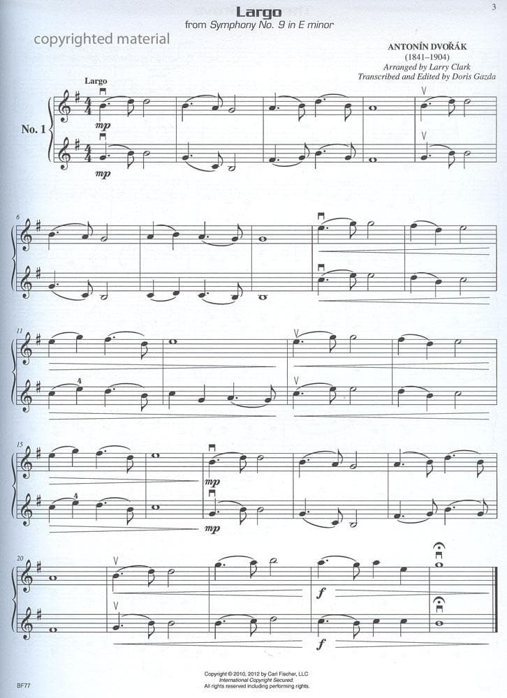 Gazda / Clark - Compatible Duets for Strings - Violin - Carl Fischer - Image 3