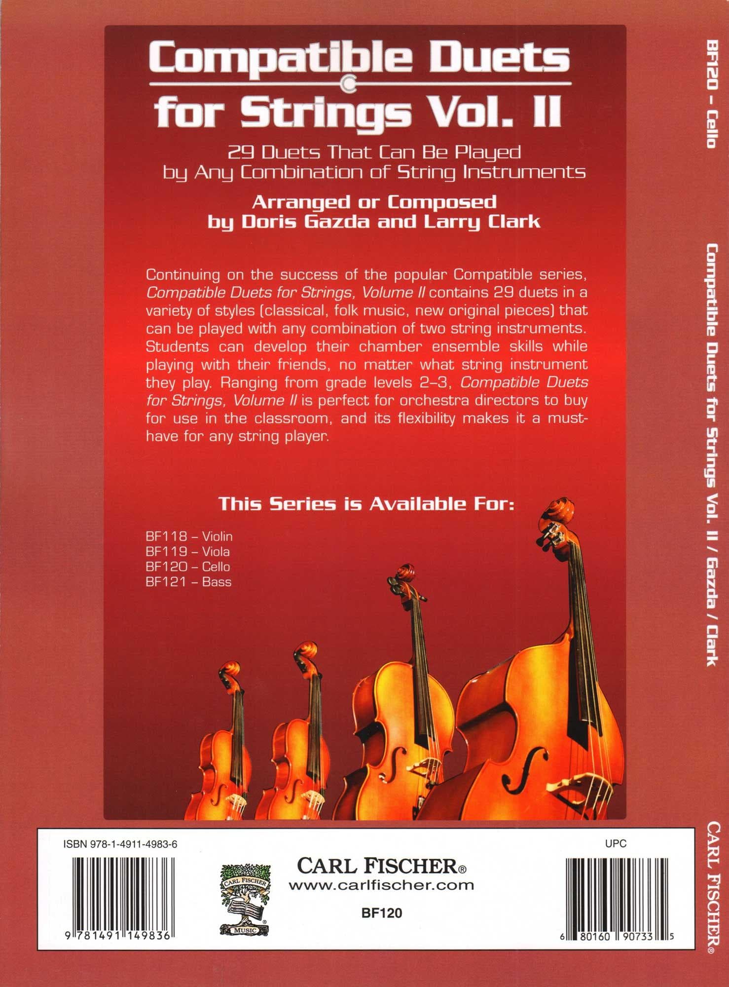 Gazda / Clark - Compatible Duets for Strings Volume II - Cello - Carl Fischer - Image 5