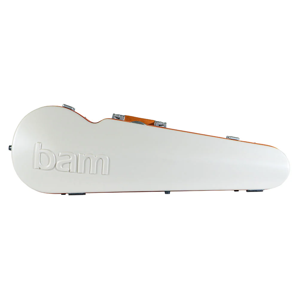 BAM Graffiti Hightech Contour Violin Case - 4/4 Size - White and Orange - Image 2