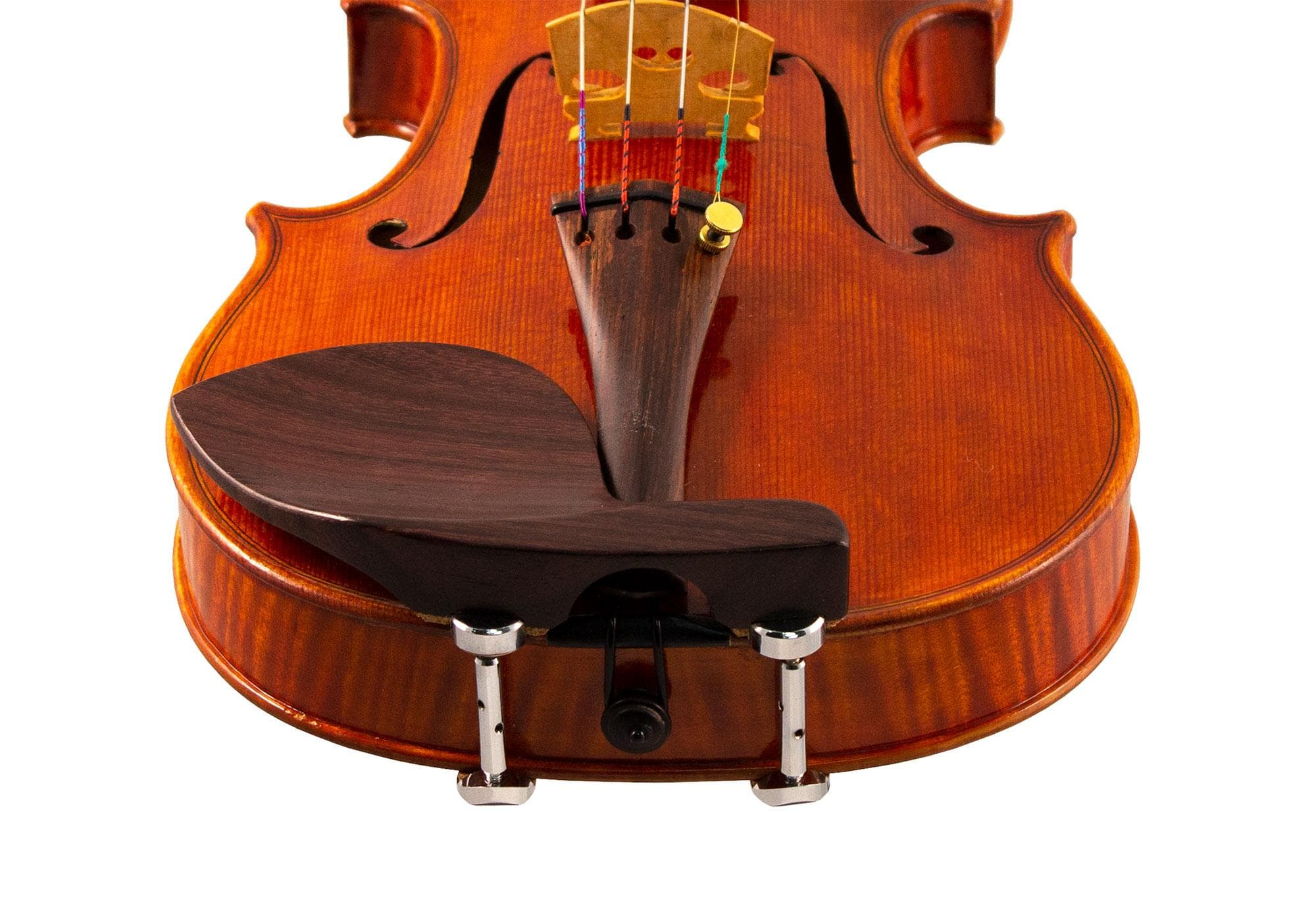 Guarneri Violin Chinrest with Old Hill Plate and Hill Clamps - Rosewood - Image 2