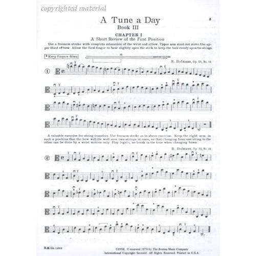 Herfurth, C Paul - A Tune A Day String Method, Book 3 - Viola - Boston Music Co - Image 3