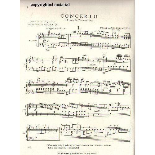 Hoffmeister, Franz Anton - Concerto in D Major - Viola and Piano - edited by Paul Doktor - International Edition - Image 2