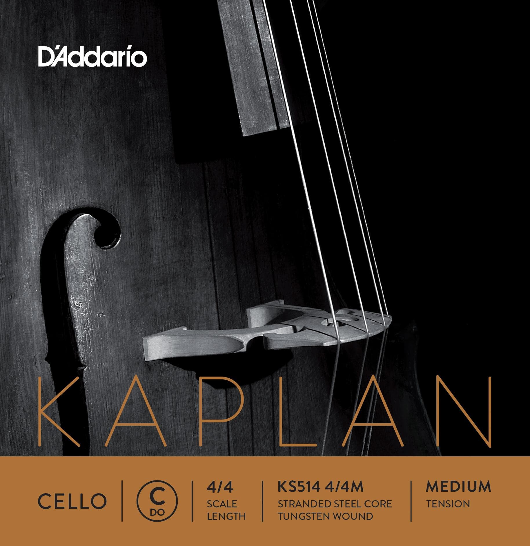 Kaplan Cello C String 4/4 Size Medium