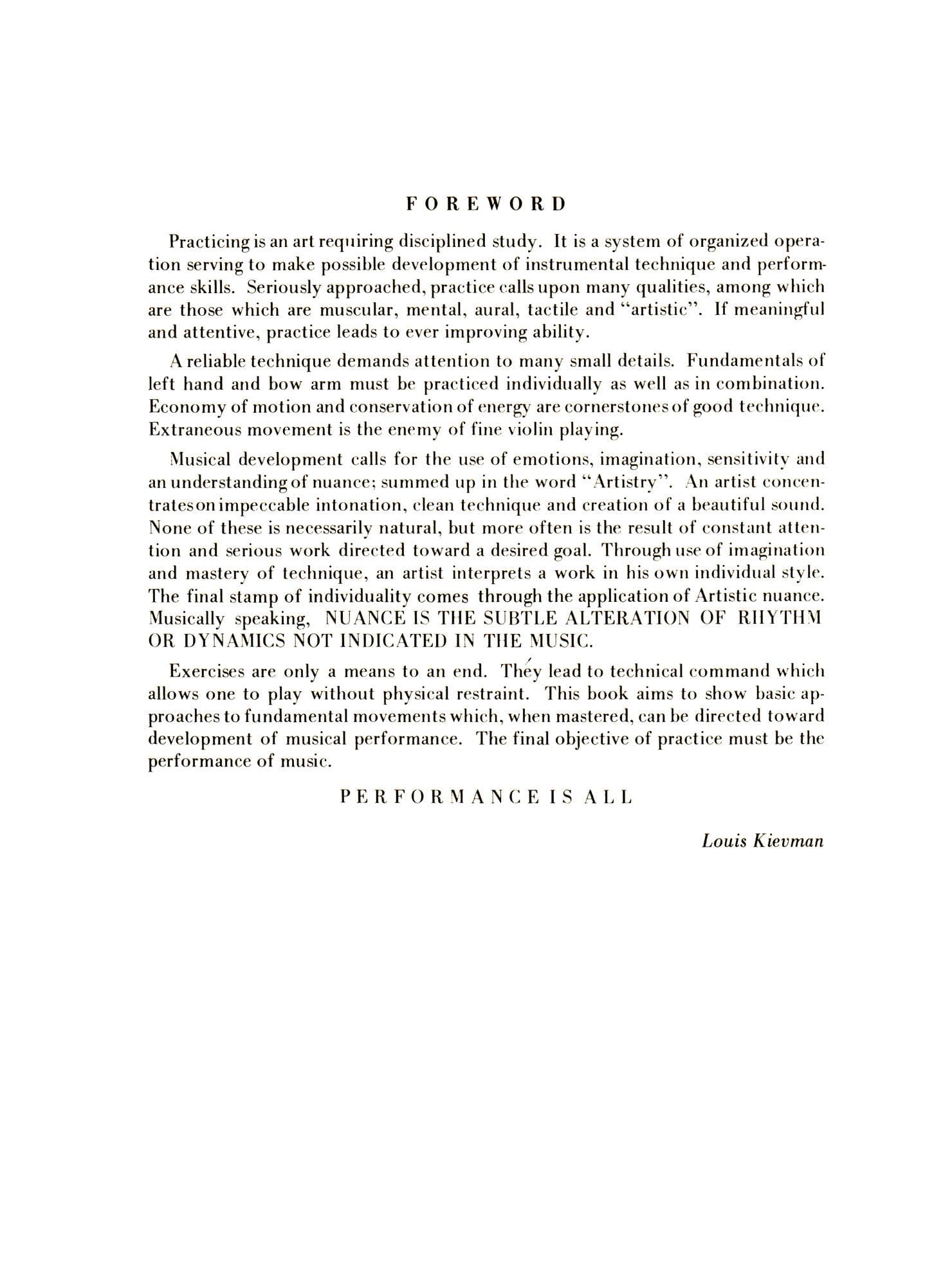 Louis Kievman - Practicing the Violin Mentally-Physically - Violin - Kelton Publications - Image 2