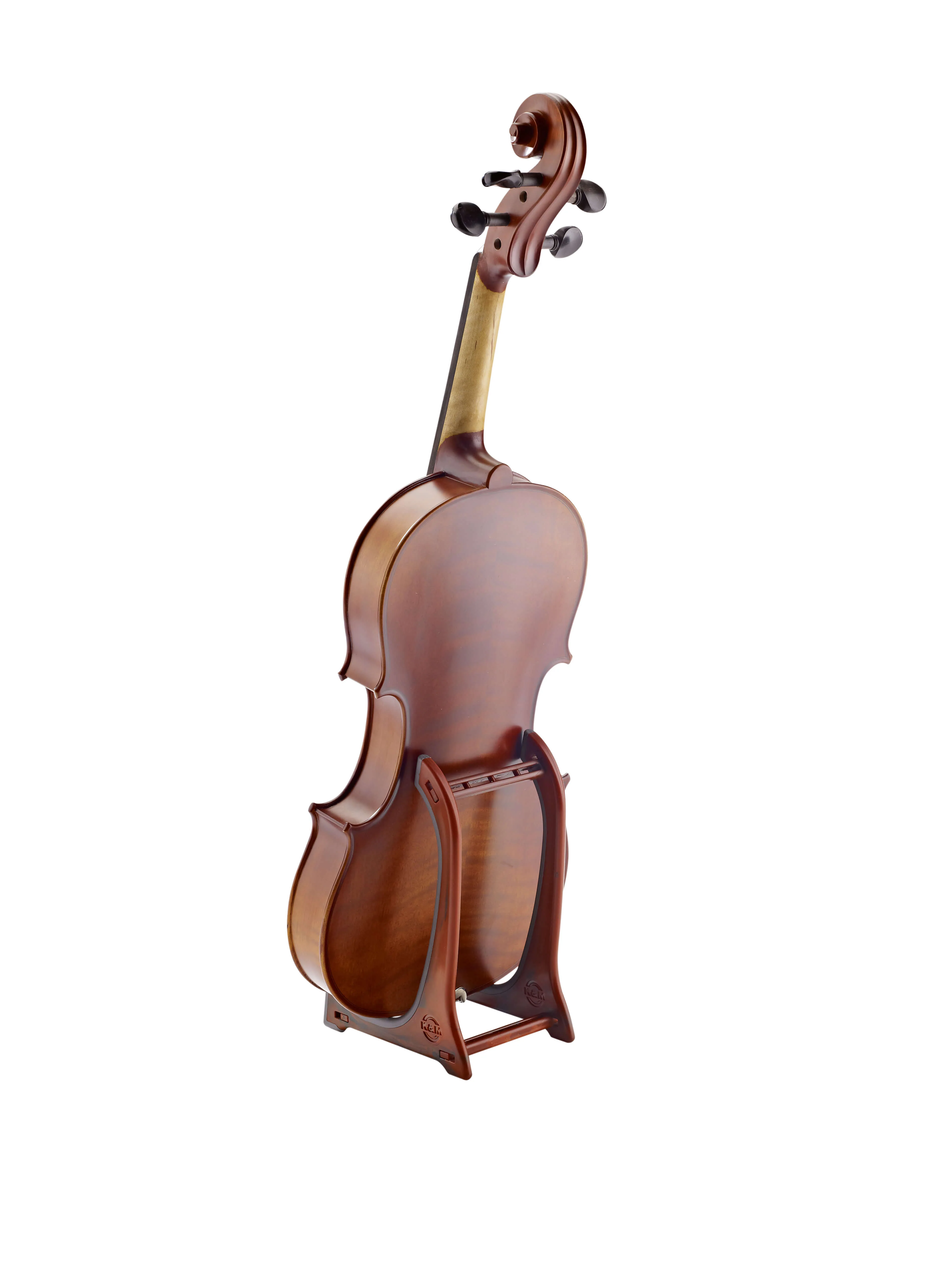 K&M Display Stand for Violin and Ukulele - Wood - Image 4