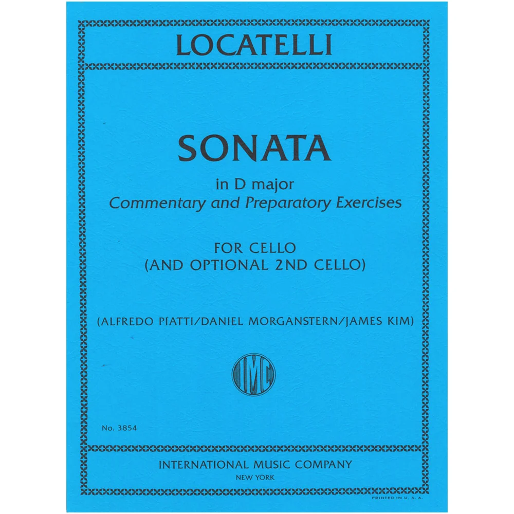 Locatelli, Pietro - Sonata in D Major - Cello with opt. Cello II - International Music Co.