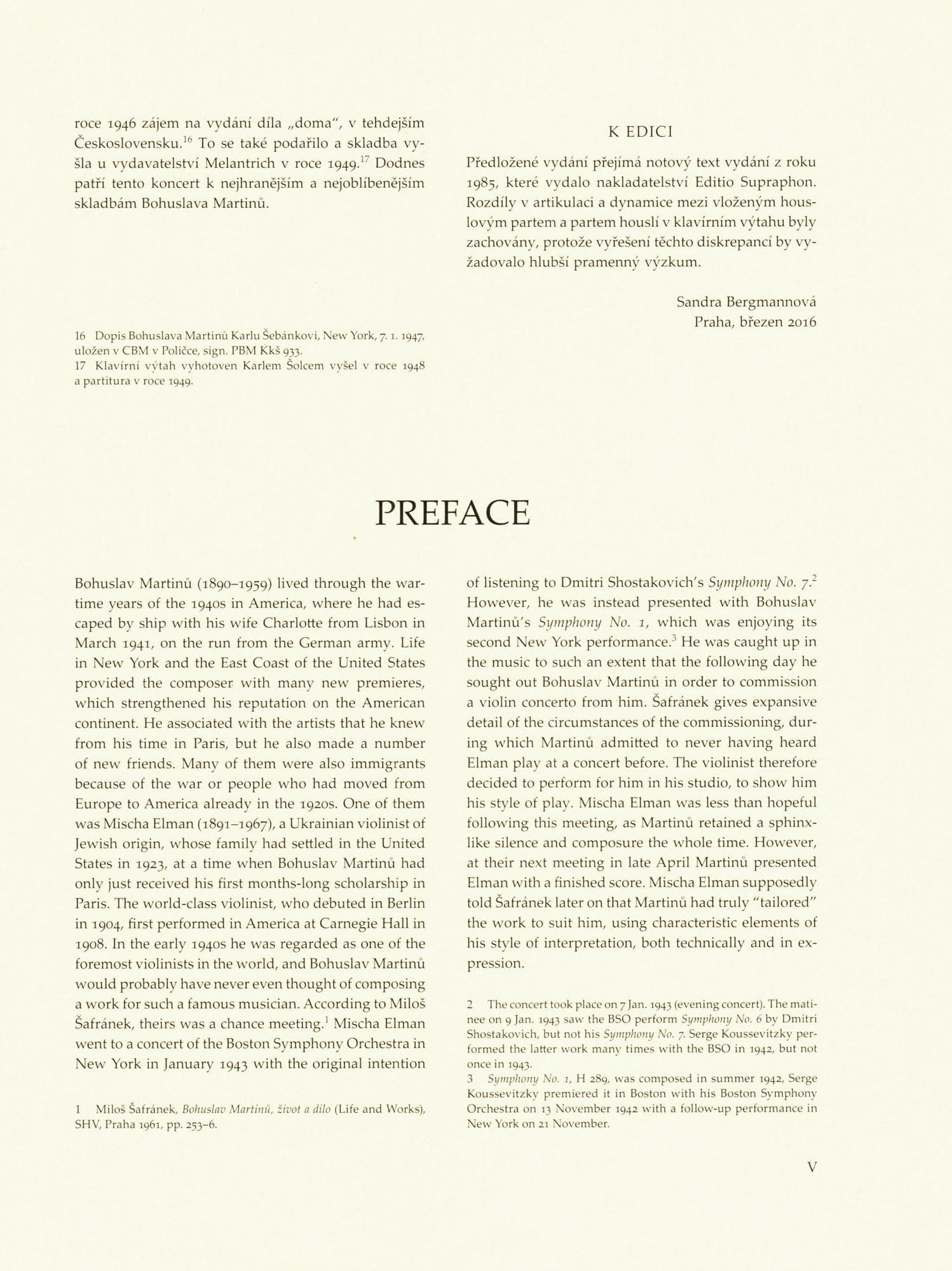 Martinu, Bohuslav - Concerto No. 2 - for Violin and Piano - Barenreiter URTEXT - Image 3