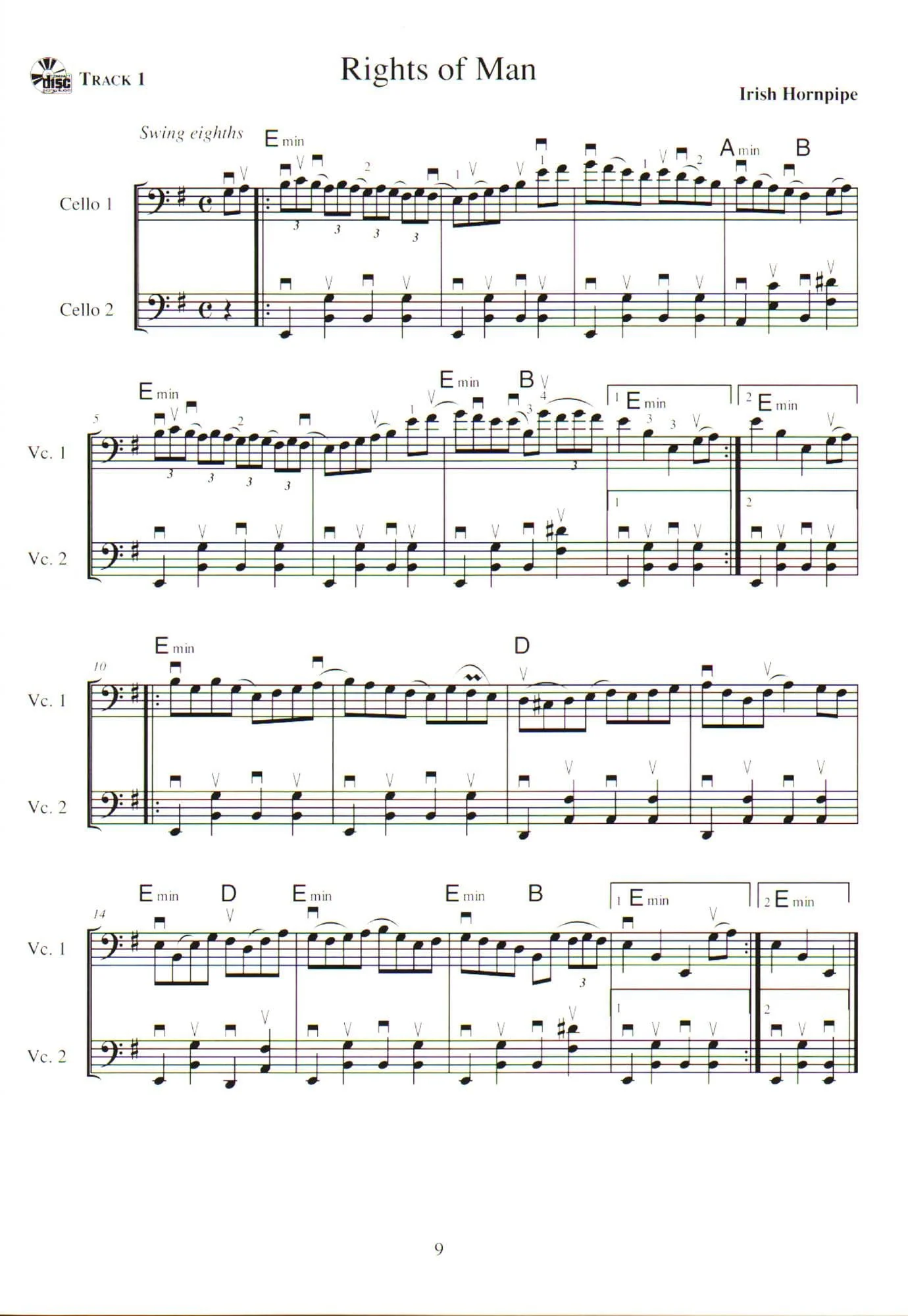 Bratt, Renata - Celtic Grooves for Two Cellos: 47 Irish and Scottish Tunes - Book/Online Audio - Mel Bay Publications - Image 4