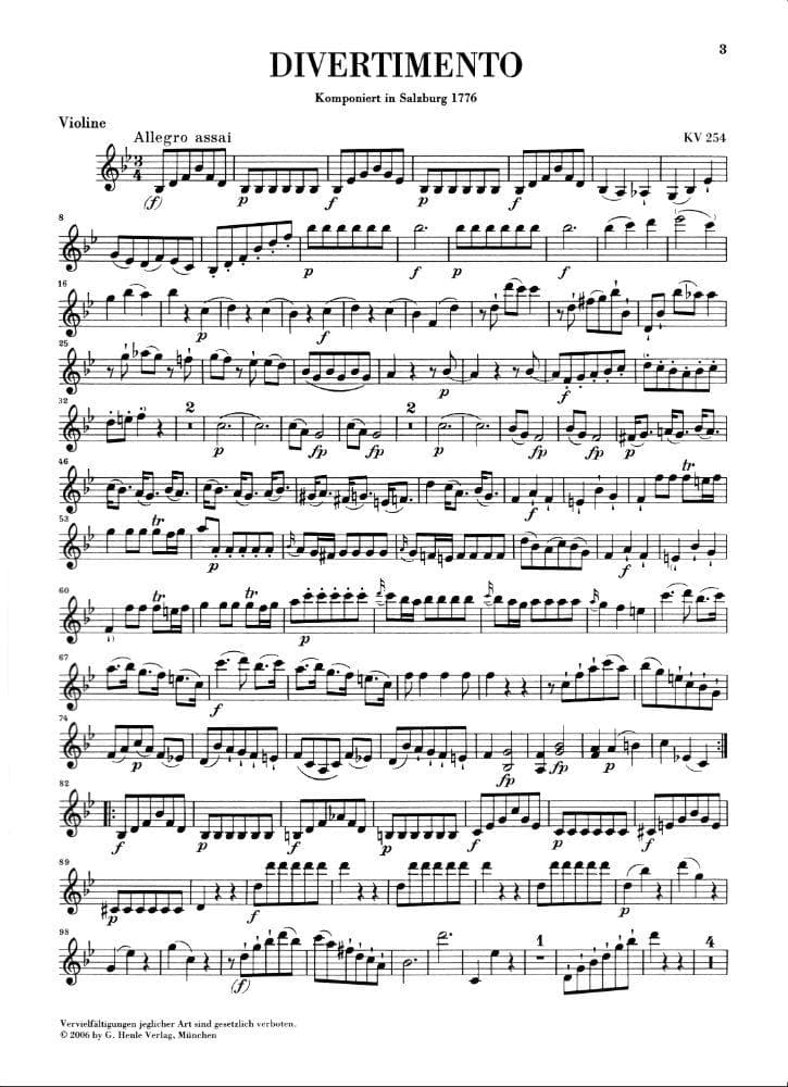 Mozart, WA - Piano Trios - Violin, Cello, and Piano - edited by Ernst Herttrich - G Henle Verlag URTEXT - Image 3