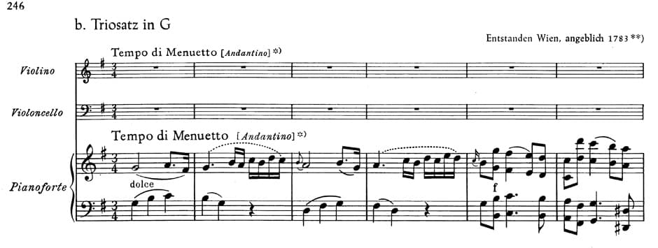 Mozart, WA - Piano Trios - Violin, Cello, and Piano - edited by Wolfgang Plath and Wolfgang Rehm - Bärenreiter Verlag URTEXT - Image 4